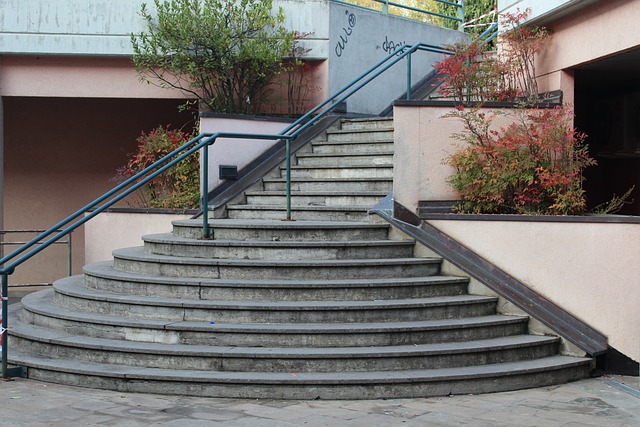 schodiště v exteriéru